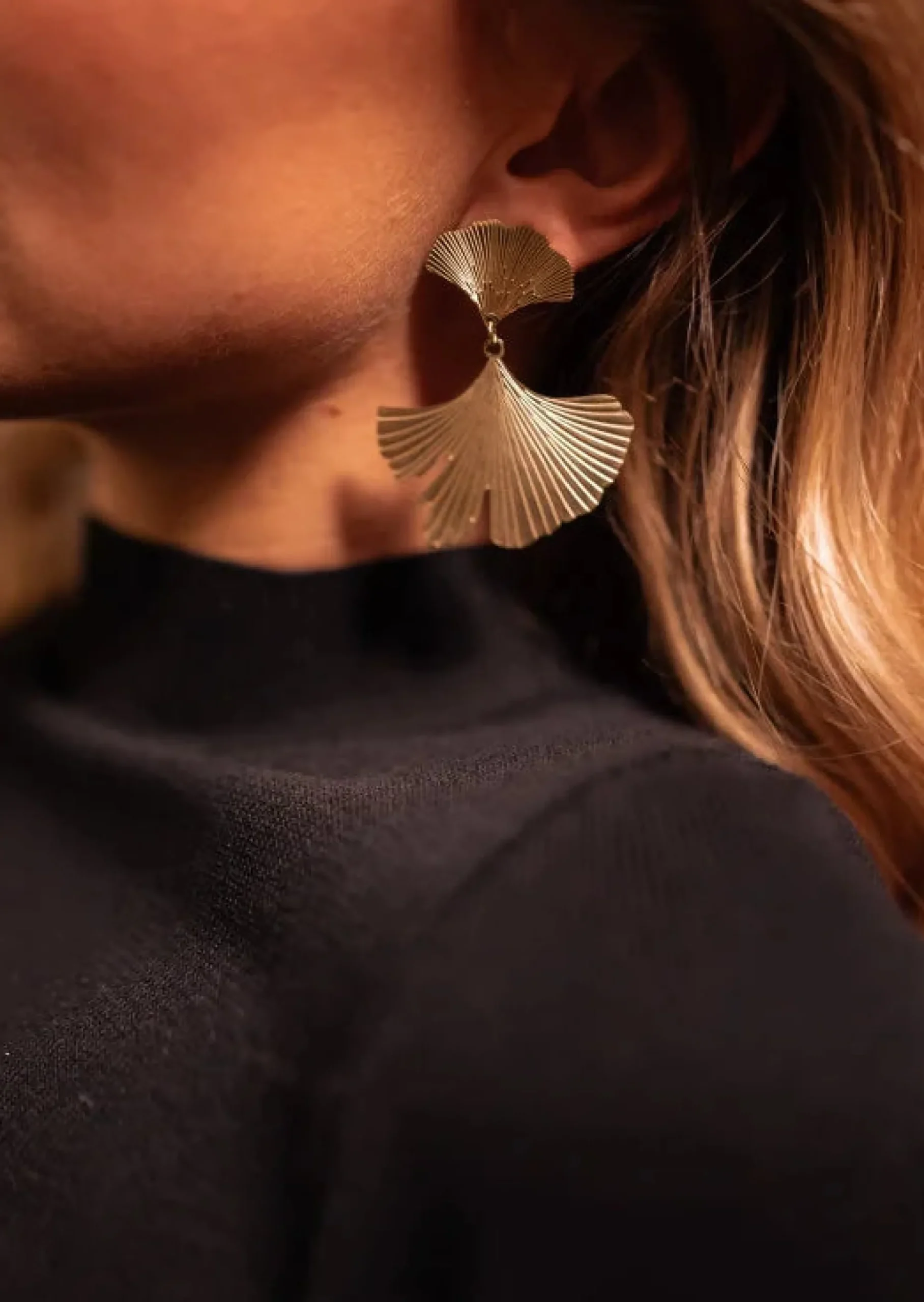 Clearance Ayla - Boucles d'Oreilles Dorées - A ClipsEasy Clothes Boucles d'oreilles