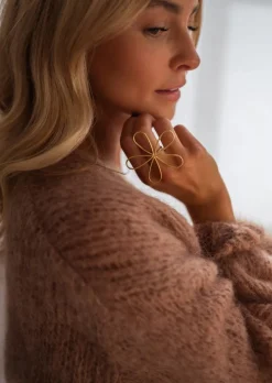 Store Bague Barkley Dorée - Forme de Fleur - Bijoux FemmeEasy Clothes Bagues