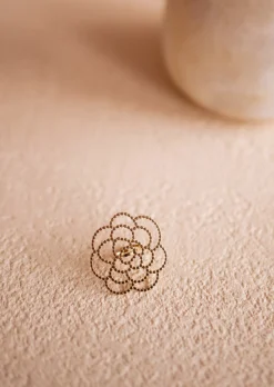 Sale Bague Egor Dorée - Forme de Fleur - AjustableEasy Clothes Bagues