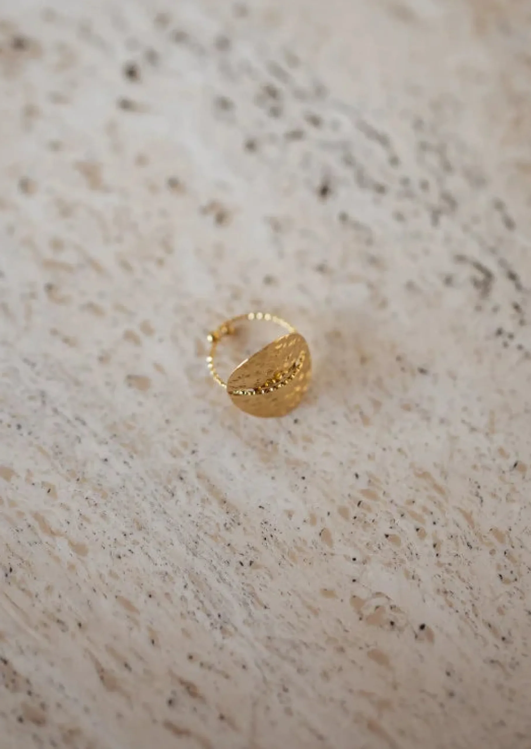 Flash Sale Bague Garry Dorée - Ajustable - Acier InoxydableEasy Clothes Bagues