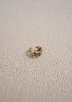 Online Bague Toyo Dorée - Perles Colorées - Bijoux & AccessoiresEasy Clothes Bagues