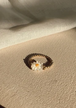 Shop Bague Viva dorée | Bague marguerite | Prêt-à-porter en ligne | Easy Clothes Bagues