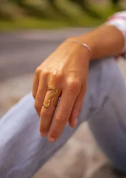 Shop Bague Zazy - Dorée - Originale & Moderne - Easy Clothes Bagues