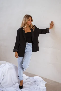 Cheap Blazer Cassie - Noir - EpaulettesEasy Clothes Femme Blazers