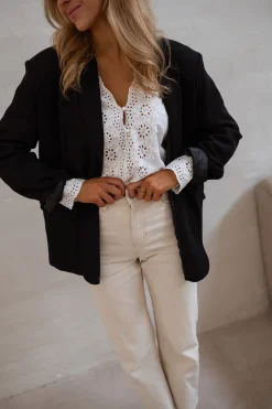 Cheap Blazer Cassie - Noir - EpaulettesEasy Clothes Femme Blazers