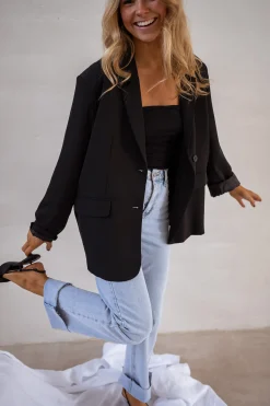 Cheap Blazer Cassie - Noir - EpaulettesEasy Clothes Femme Blazers