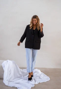 Cheap Blazer Cassie - Noir - EpaulettesEasy Clothes Femme Blazers