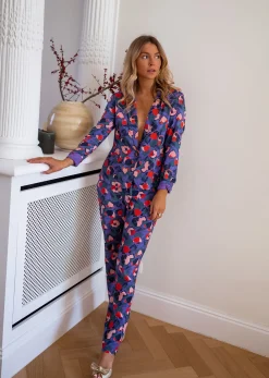 Discount Blazer Cyrus - mauve à motifsEasy Clothes Femme Blazers