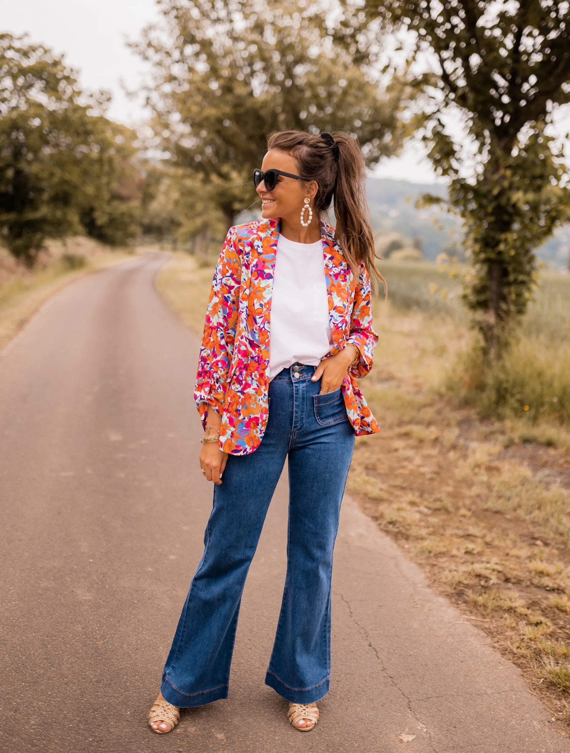 Flash Sale Blazer Lisbonne - à fleursEasy Clothes Femme Blazers