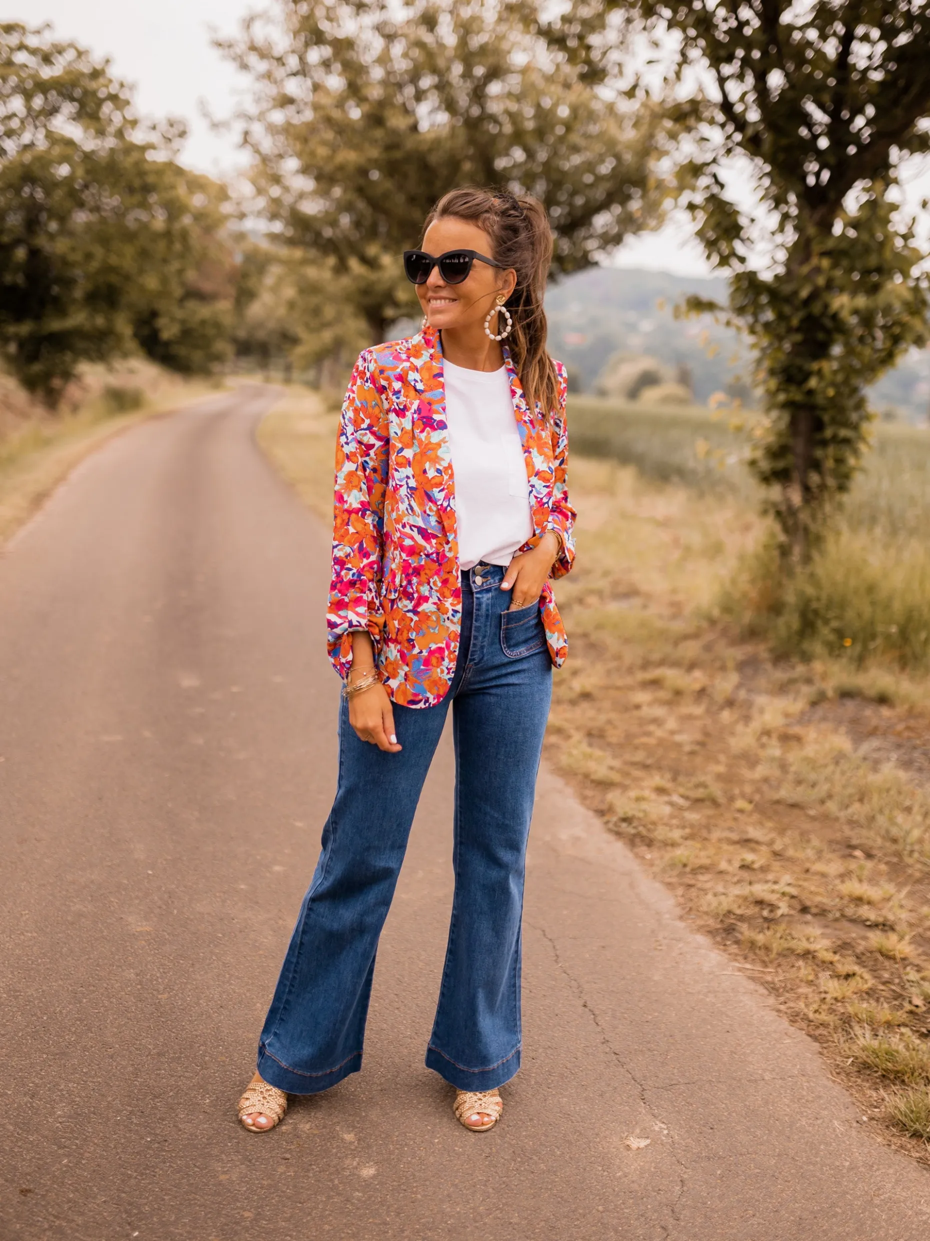 Flash Sale Blazer Lisbonne - à fleursEasy Clothes Femme Blazers