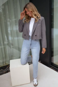 Cheap Blazer Manthy - gris lignéEasy Clothes Femme Blazers