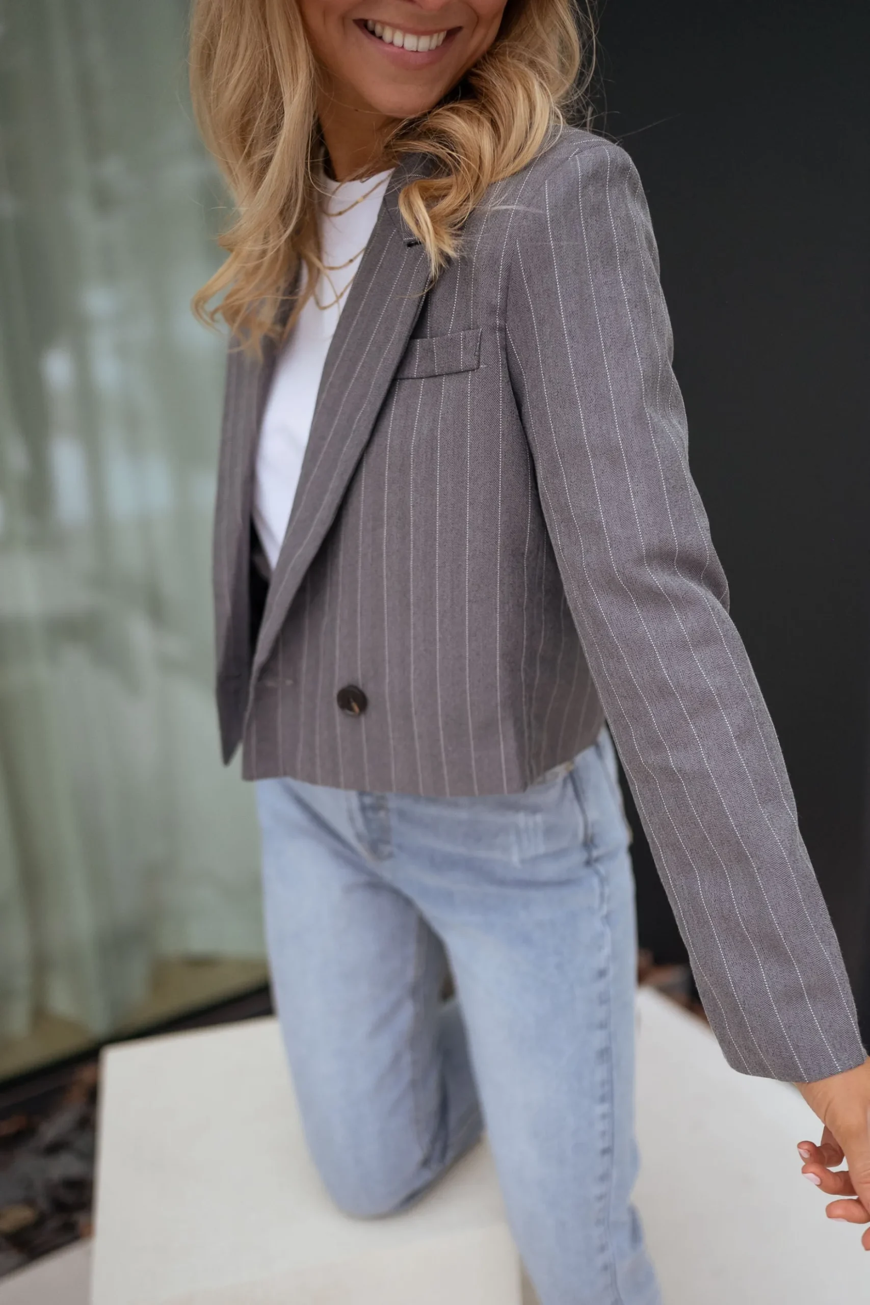 Cheap Blazer Manthy - gris lignéEasy Clothes Femme Blazers