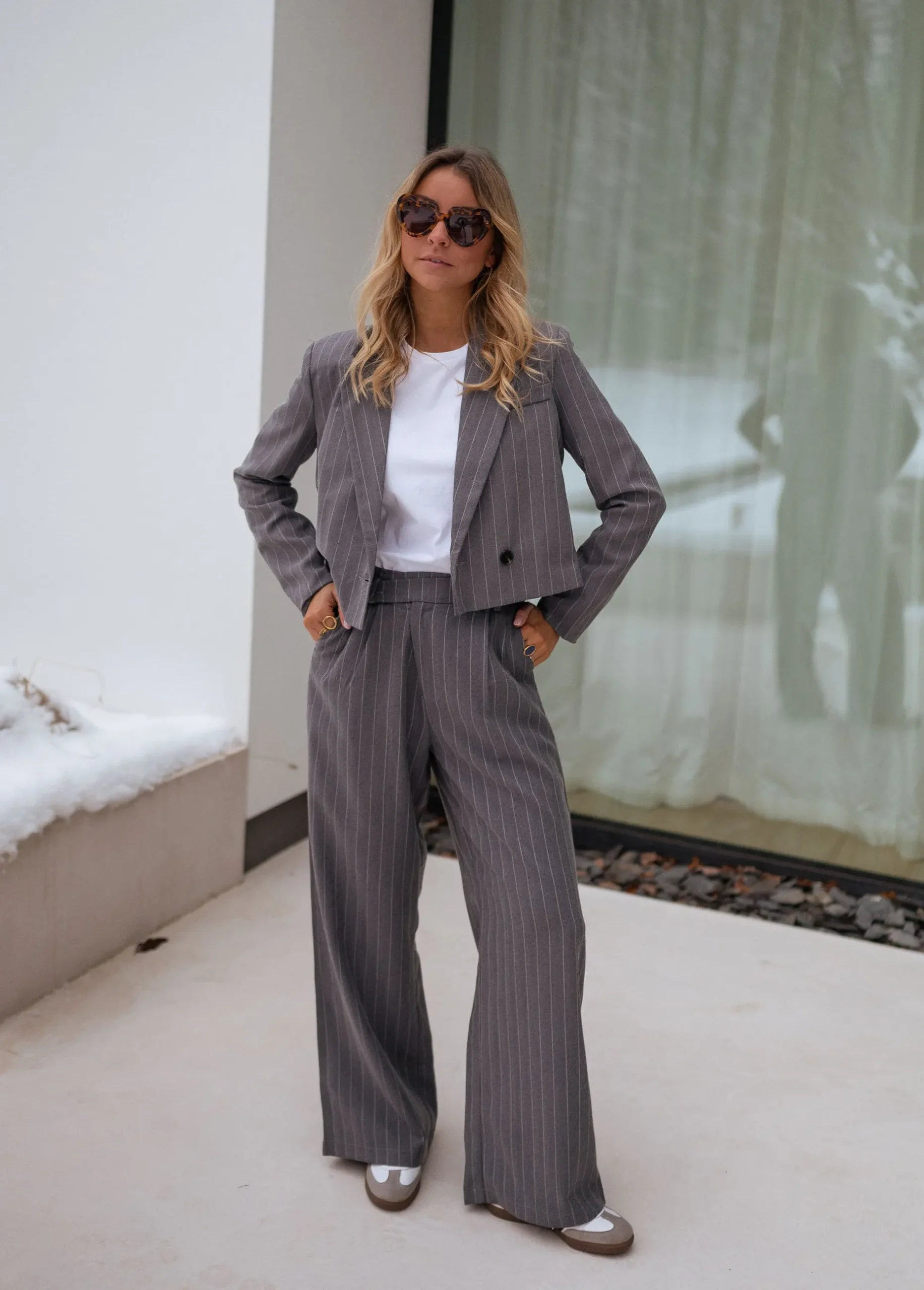 Cheap Blazer Manthy - gris lignéEasy Clothes Femme Blazers