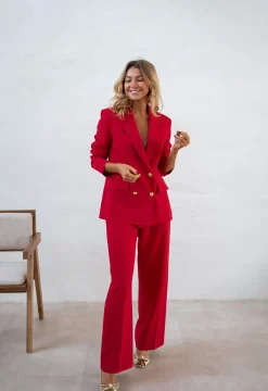 Clearance Blazer Maon - Rouge Vif - Ensemble Moderne & TendanceEasy Clothes Femme Blazers