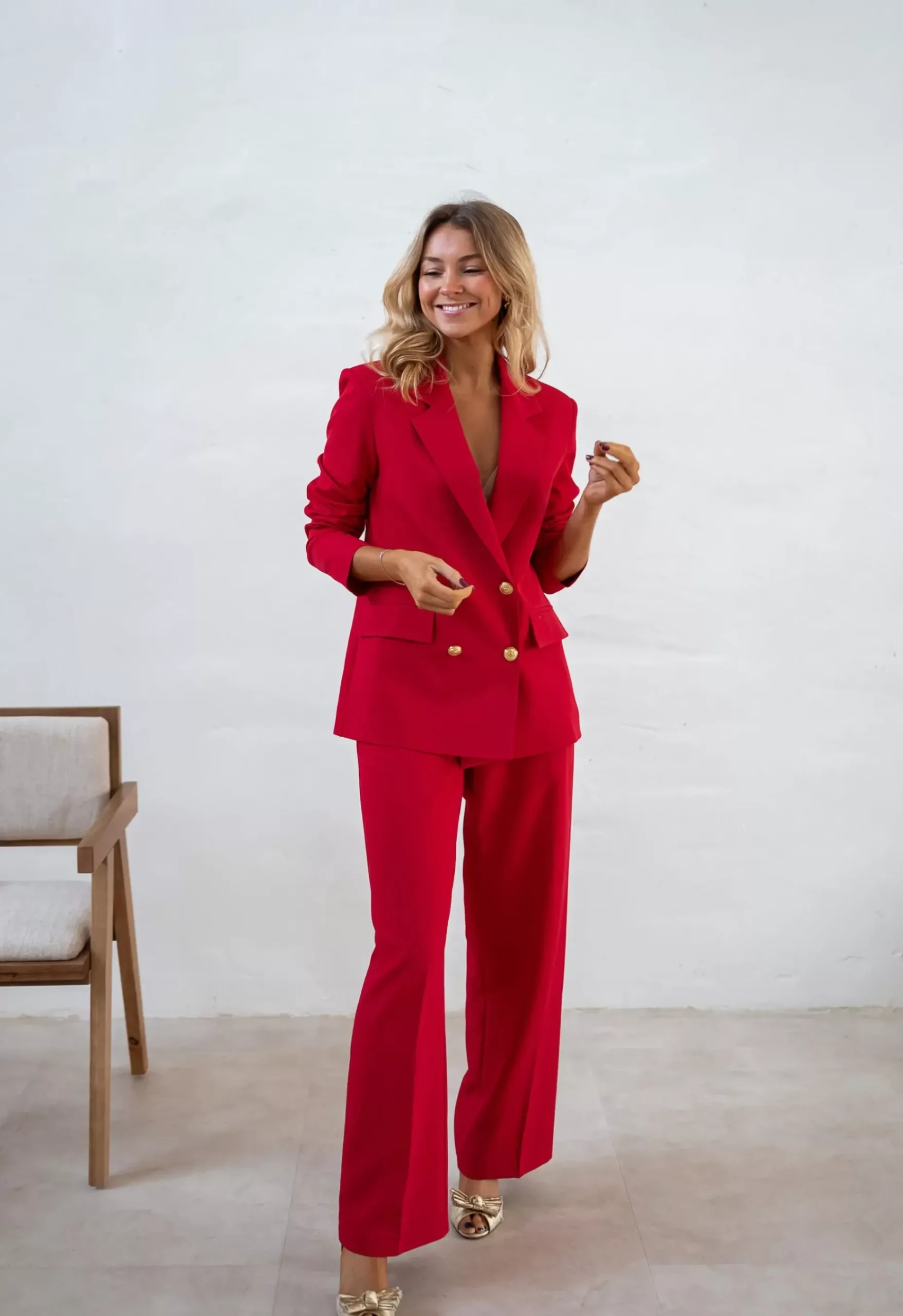 Clearance Blazer Maon - Rouge Vif - Ensemble Moderne & TendanceEasy Clothes Femme Blazers