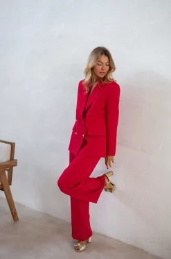 Clearance Blazer Maon - Rouge Vif - Ensemble Moderne & TendanceEasy Clothes Femme Blazers