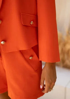Outlet Blazer Orange - Vêtements Femme - Easy Clothes Femme Blazers