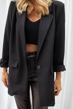 Shop Blazer Ray - noirEasy Clothes Femme Blazers