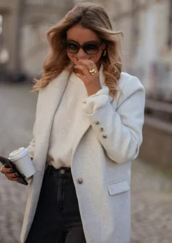 Clearance Blazer Sammy - Gris Clair - Avec EpaulettesEasy Clothes Femme Blazers