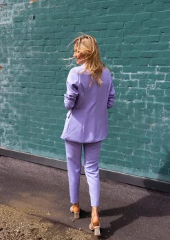 Shop Blazer Tinou lilas | Blazer effet satiné | Prêt-à-porter en ligne | Easy Clothes Femme Blazers