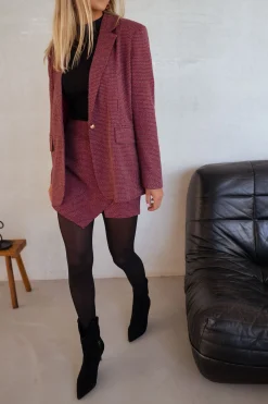 Discount Blazer Vanya - rouge pied de pouleEasy Clothes Femme Blazers