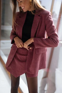 Discount Blazer Vanya - rouge pied de pouleEasy Clothes Femme Blazers