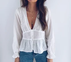 Cheap Blouse Anouk - blancheEasy Clothes Femme Chemisiers & Blouses