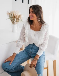 Best Sale Blouse Armane - blancheEasy Clothes Femme Chemisiers & Blouses