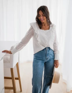 Best Sale Blouse Armane - blancheEasy Clothes Femme Chemisiers & Blouses