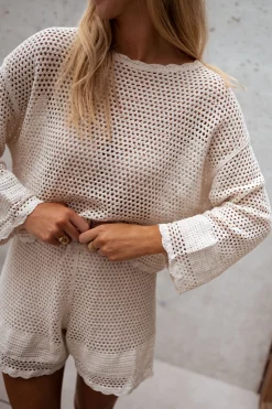 New Blouse Augustine - écrue en crochetEasy Clothes Femme Chemisiers & Blouses