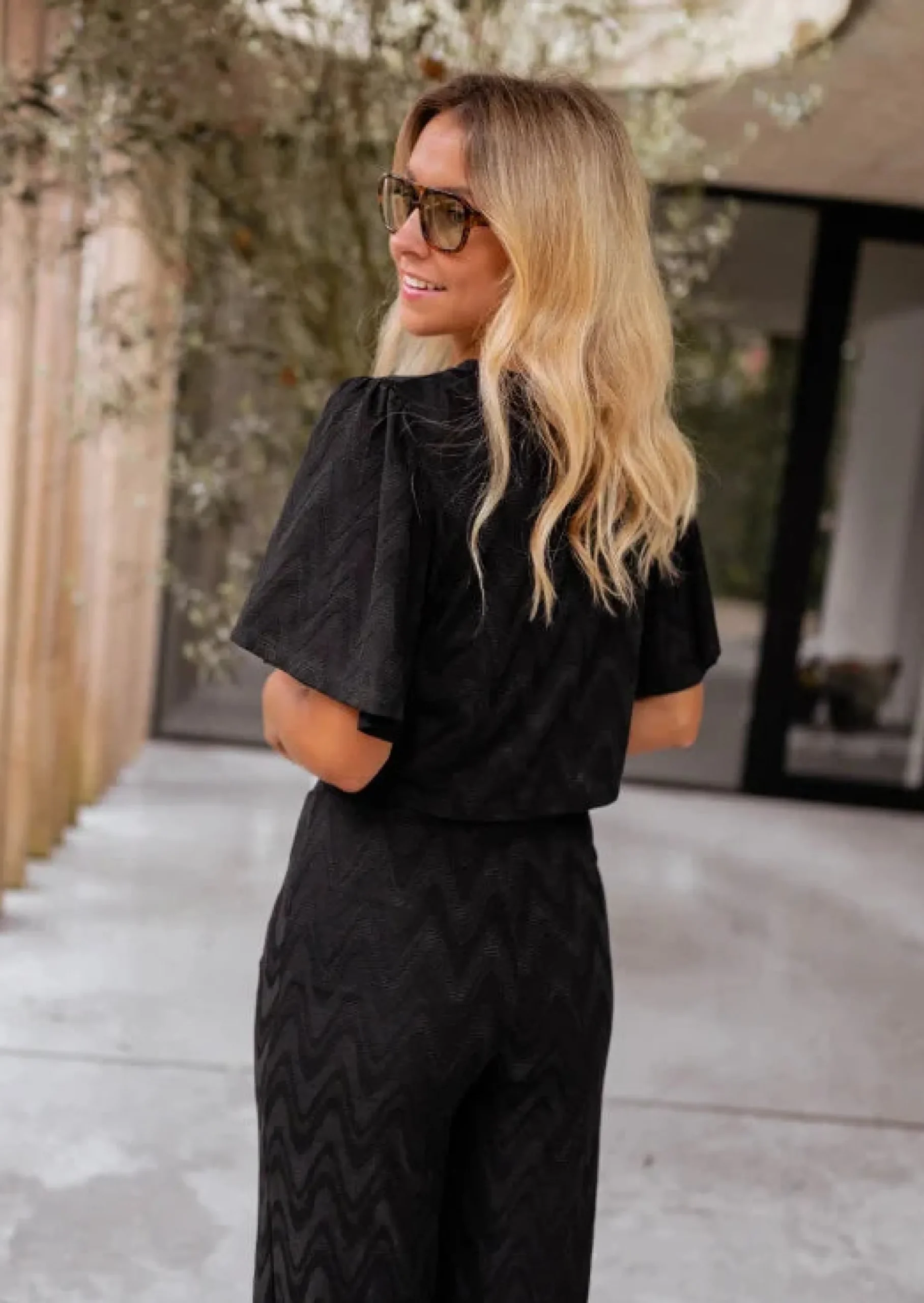 Best Sale Blouse Axella noire - CREATION | Blouse noire brodée | Prêt-à-porter en ligne | Easy Clothes Femme Chemisiers & Blouses