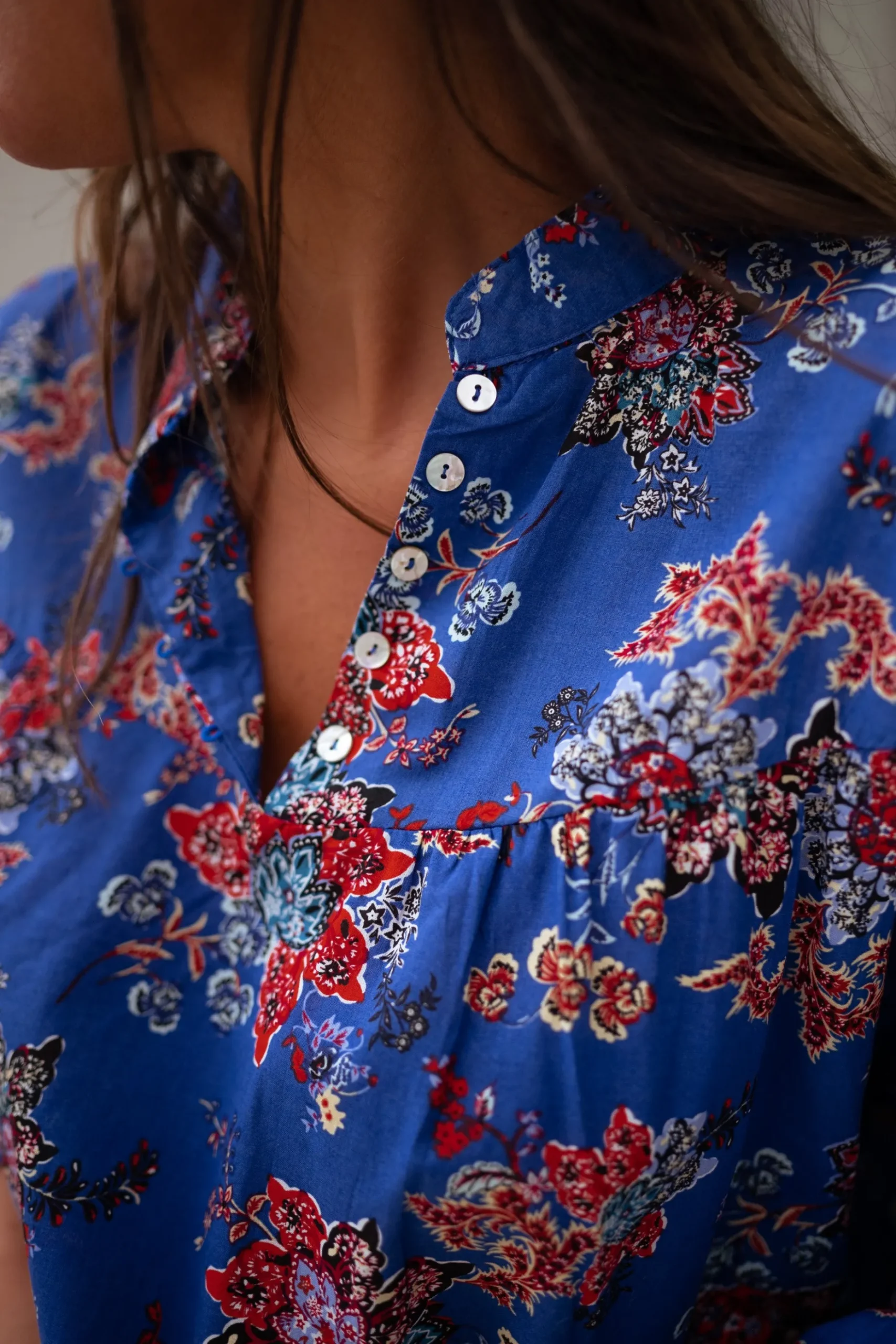 Store Blouse Divna - bleueEasy Clothes Femme Chemisiers & Blouses