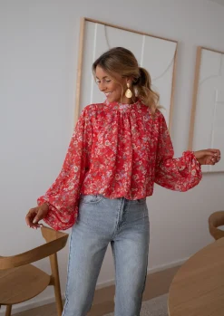Cheap Blouse Doma - corail à fleursEasy Clothes Femme Chemisiers & Blouses