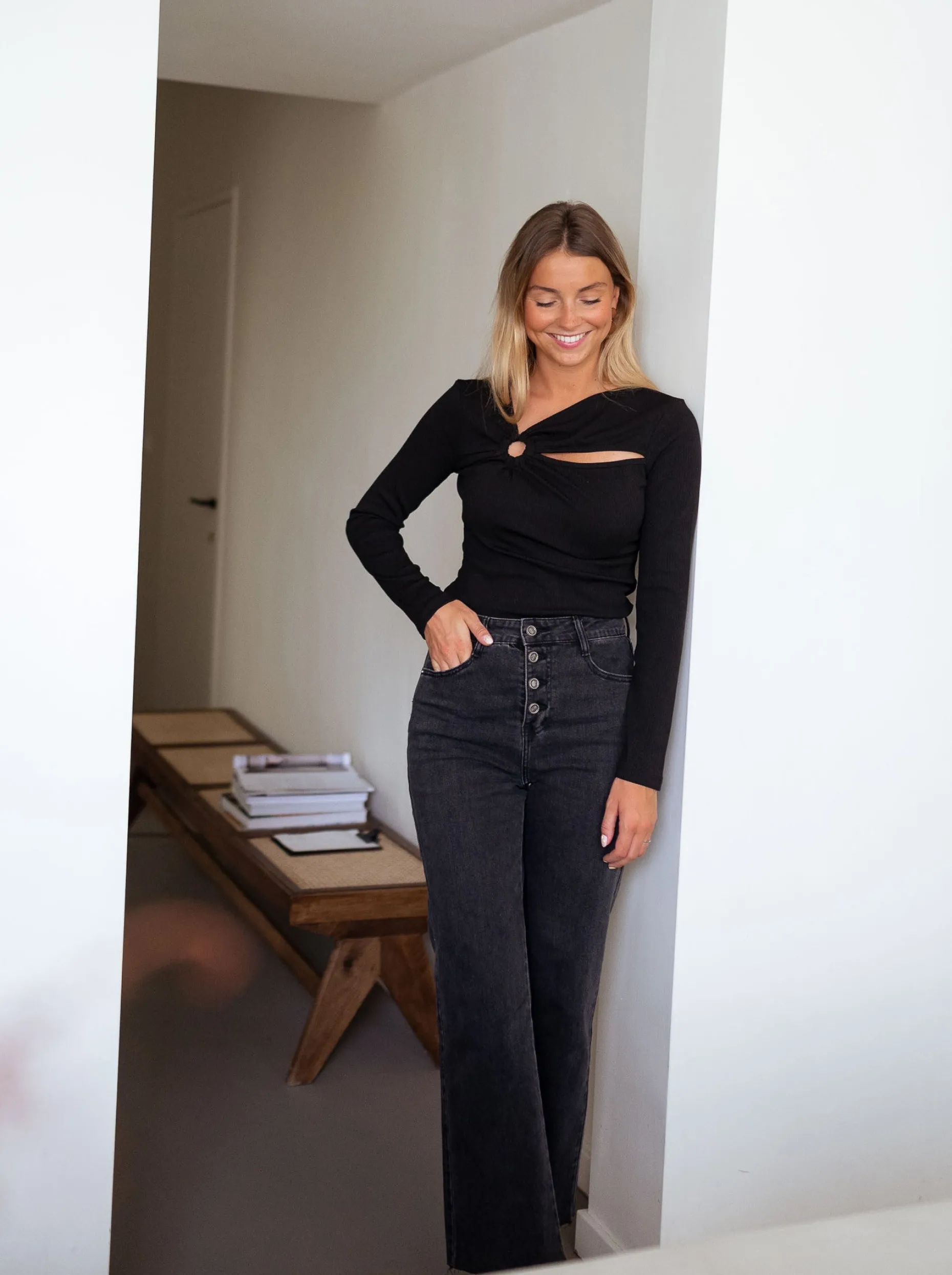 Outlet Blouse Evy - noireEasy Clothes Femme Chemisiers & Blouses