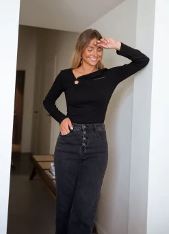 Outlet Blouse Evy - noireEasy Clothes Femme Chemisiers & Blouses