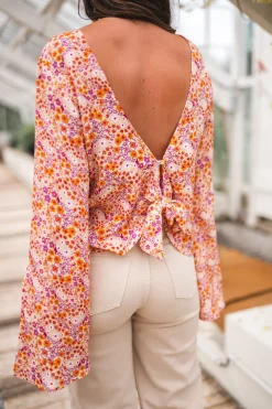 Fashion Blouse Hopi CREATION - orange à motifsEasy Clothes Femme Chemisiers & Blouses