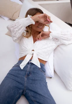 Store Blouse Jana - blanche à broderieEasy Clothes Femme Chemisiers & Blouses