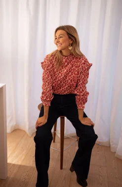 Flash Sale Blouse Joyca - rose à fleursEasy Clothes Femme Chemisiers & Blouses