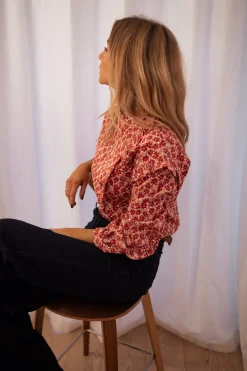 Flash Sale Blouse Joyca - rose à fleursEasy Clothes Femme Chemisiers & Blouses