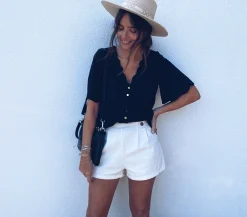 Hot Blouse Kathy - noireEasy Clothes Femme Chemisiers & Blouses