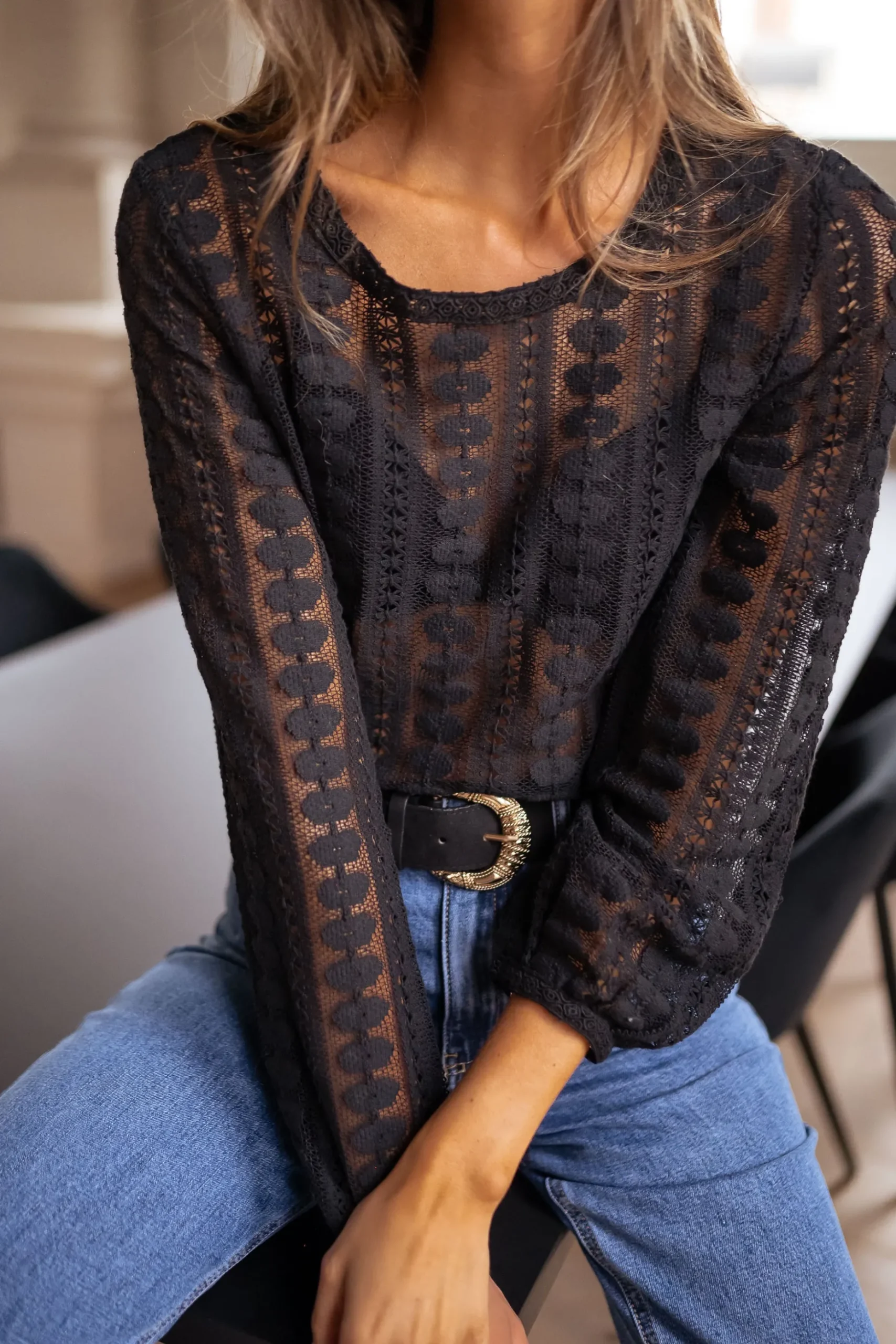 Cheap Blouse Laslo - noireEasy Clothes Femme Chemisiers & Blouses