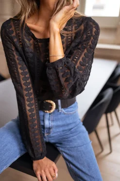 Cheap Blouse Laslo - noireEasy Clothes Femme Chemisiers & Blouses