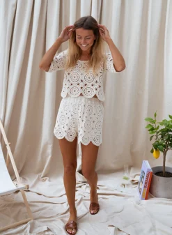 Fashion Blouse Linda - écrue en crochetEasy Clothes Femme Chemisiers & Blouses