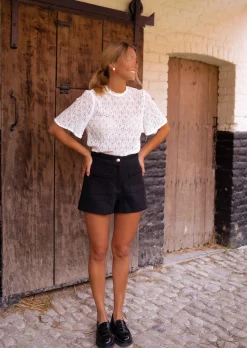 Hot Blouse Maka - Dentelle - Légèrement TransparenteEasy Clothes Femme Chemisiers & Blouses