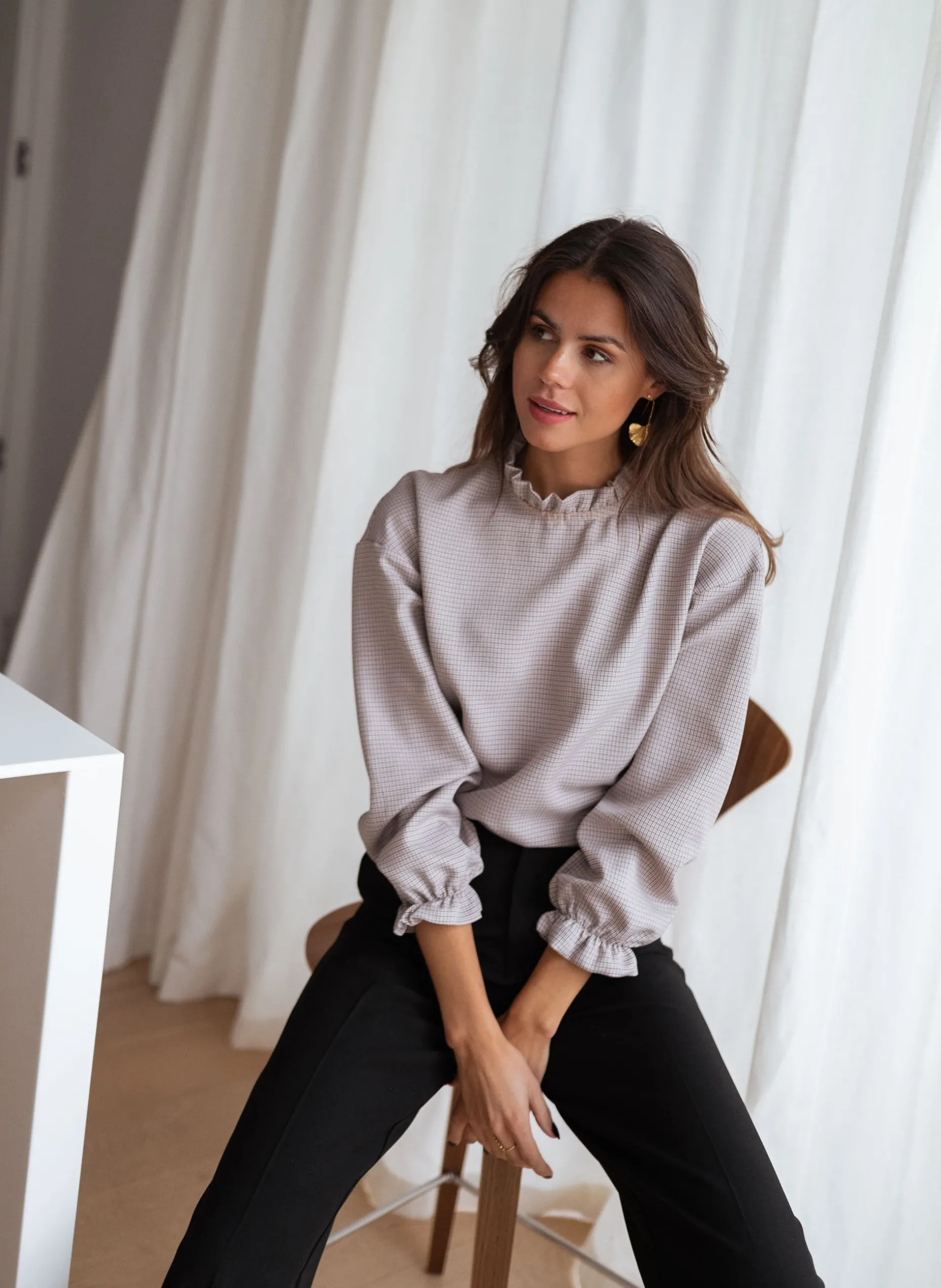 Clearance Blouse Maryse - à carreauxEasy Clothes Femme Chemisiers & Blouses