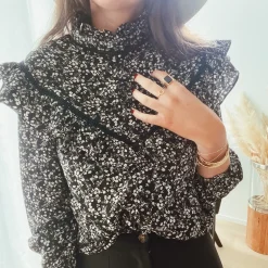 Flash Sale Blouse Ophé - noireEasy Clothes Femme Chemisiers & Blouses