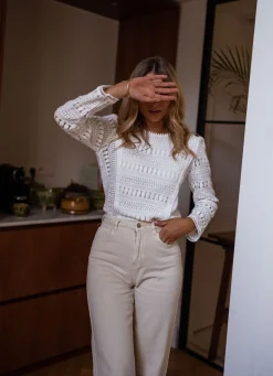 Sale Blouse Pattie - écrueEasy Clothes Femme Chemisiers & Blouses