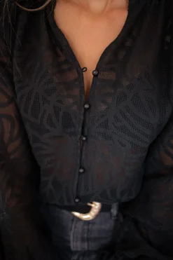 Flash Sale Blouse Salima - noireEasy Clothes Femme Chemisiers & Blouses
