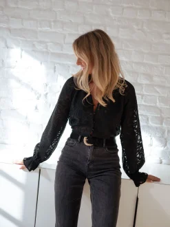 Flash Sale Blouse Salima - noireEasy Clothes Femme Chemisiers & Blouses