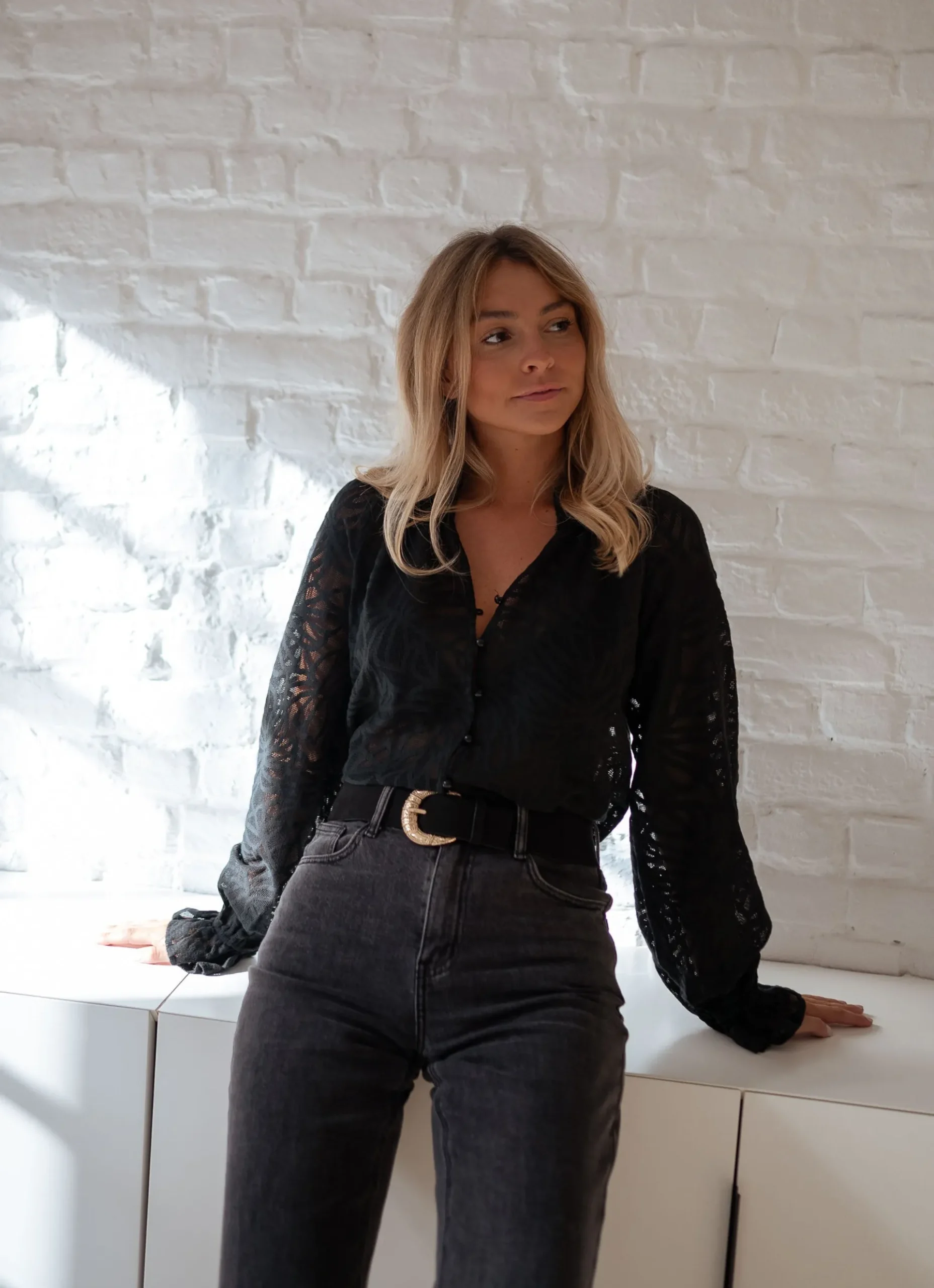 Flash Sale Blouse Salima - noireEasy Clothes Femme Chemisiers & Blouses